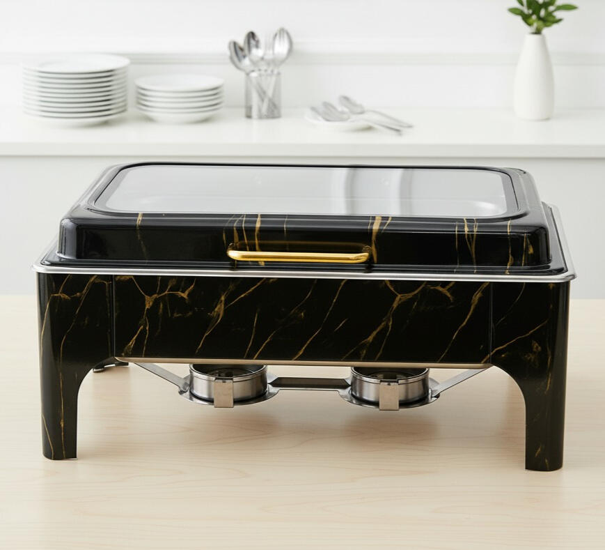 Black marble chafing dish rental Peachtree City Fayetteville